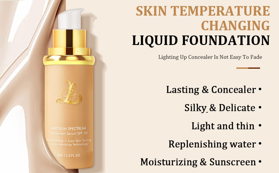 New Year's Special 80% OFF Last Dayđ„ 4 in 1 Color Changing Foundation SPF 50